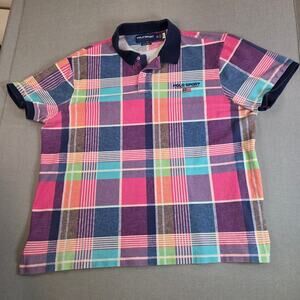 Polo Sport Ralph Lauren XXL Plaid Polo Shirt Slim Fit Multicolor